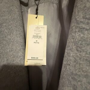 Banana Republic Gray Wool Blend Coat - Size M Petite